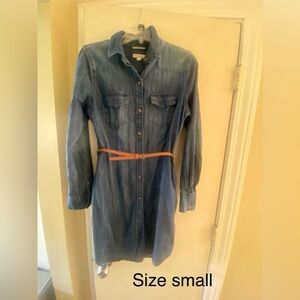 Sonoma denim dress, size small, fits like a medium.